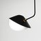 Mid-Century Modern Black Curved Bibliothèque Ceiling Lamp by Serge Mouille, Image 4