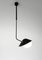 Mid-Century Modern Black Curved Bibliothèque Ceiling Lamp by Serge Mouille, Image 3