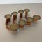 Modernist Danish Teak and Brass Candleholder, 1960s, Set of 4, Image 16