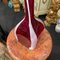 Modern Red and White Murano Glass Vase by Carlo Moretti, 1980s 10