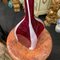 Modern Red and White Murano Glass Vase by Carlo Moretti, 1980s, Image 10