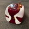 Modern Red and White Murano Glass Vase by Carlo Moretti, 1980s 11
