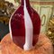 Modern Red and White Murano Glass Vase by Carlo Moretti, 1980s 4