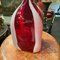 Modern Red and White Murano Glass Vase by Carlo Moretti, 1980s 9