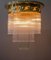Lampada da soffitto grande Jugendstil con motivo a rose e stecche in vetro, inizio XX secolo, Immagine 8