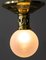 Jugendstil Deckenlampe mit Original Opalglas Schirm, 1900er 8