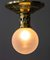Lampada da soffitto Jugendstil con paralume in vetro opalino, inizio XX secolo, Immagine 12
