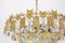 Large Gilt Brass and Crystal Glass Chandelier from Palwa, Germany, 1960s 6