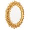 Backlit Mirror in Gilded Brass and Crystal Glass by Palwa, Germany 1