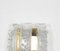 Ice Glass Wall Sconces by Doria, Germany, 1960s, Set of 2 4