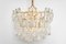 Gilt Brass and Murano Glass Palazzo Chandelier, Kalmar, Austria, 1970s 12