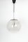 Large Chrome with Clear Glass Ball Pendant from Limburg, Germany, 1970s 6