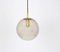 Brass with Smoked Glass Ball Pendant from Limburg, Germany, 1970s 8