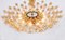 Gilt Brass and Cut-Glass Flower Chandelier from Palwa, Germany, 1970s, Image 7