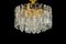 Lámpara de techo Palazzo de latón y cristal de Murano de Kalmar, Austria, años 70, Imagen 13