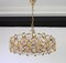 Gilt Brass and Crystal Chandelier from Palwa, Germany, 1970s 4