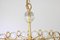 Gilt Brass and Crystal Chandelier from Palwa, Germany, 1970s 6
