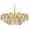 Large Gilt Brass and Crystal Chandelier, Palwa, Germany, 1960s 1