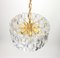 Gilt Brass and Crystal Glass Light Fixture Palazzo from Kalmar, Austria, 1970s, Image 5