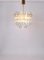 Brass and Crystal Glass Chandelier from Kinkeldey, Germany, 1970s 4