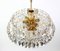 Large Chandelier in Brass and Crystal Glass from Kinkeldey, Germany, 1970s 10