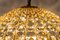 Brass and Crystal Pendant Light, from Palwa, Germany, 1970s 9