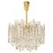 Large Murano Ice Glass Chandelier from Kalmar, Austria, 1960s 1