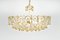 Brass and Crystal Chandelier by Sciolari for Palwa, Germany, 1970s 7
