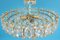 Brass and Crystal Chandelier by Sciolari for Palwa, Germany, 1970s, Image 2