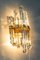Crystal Glass Wall Lights in the Style of Venini, Italy, 1970s, Set of 2, Image 6