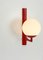 Red Opal Glass Sconces, Germany, 1960s, Set of 2 4