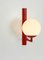 Red Opal Glass Sconces, Germany, 1960s, Set of 2, Image 4