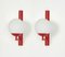 Red Opal Glass Sconces, Germany, 1960s, Set of 2 2