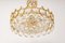 Brass and Crystal Chandelier by Sciolari for Palwa, Germany, 1970s 2