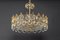 Brass and Crystal Chandelier by Sciolari for Palwa, Germany, 1970s 13