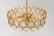 Brass and Crystal Chandelier by Sciolari for Palwa, Germany, 1970s 4