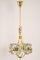 Small Brass and Crystal Glass Pendant from Sische, Germany, 1970s, Image 3