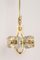 Small Brass and Crystal Glass Pendant from Sische, Germany, 1970s, Image 2