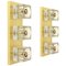 Crystal Glass Brass Wall Sconces by Peill & Putzler, Germany, Set of 2 1