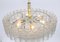 Lámpara de araña alemana con tubos de cristal de Murano de Doria, años 60, Imagen 5