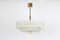 German Murano Ice Glass Tubes Chandelier by Doria, 1960s 7