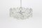 German Chrome and Crystal Glass Chandelier by Kinkeldey, 1970s, Image 2