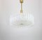 Lámpara de araña alemana grande con tubos de cristal de Murano de Doria, años 70, Imagen 2