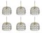 German Iron and Clear Glass Pendant Lights by Limburg, 1960s, Image 8