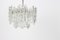 Lámpara de araña austriaca grande de cristal de hielo de Murano de Kalmar, años 60, Imagen 2