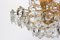Huge German Gilt Brass and Crystal Glass Chandelier by Kinkeldey, 1960s 13