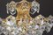 Huge German Gilt Brass and Crystal Glass Chandelier by Kinkeldey, 1960s 9