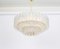 German Murano Ice Glass Tubes Chandelier by Doria, 1960s 11