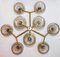 Large Brass Chandelier in the Style of Sciolari, 1960s 6