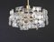 German Brass and Crystal Glass Chandelier from Kinkeldey, 1970s 16